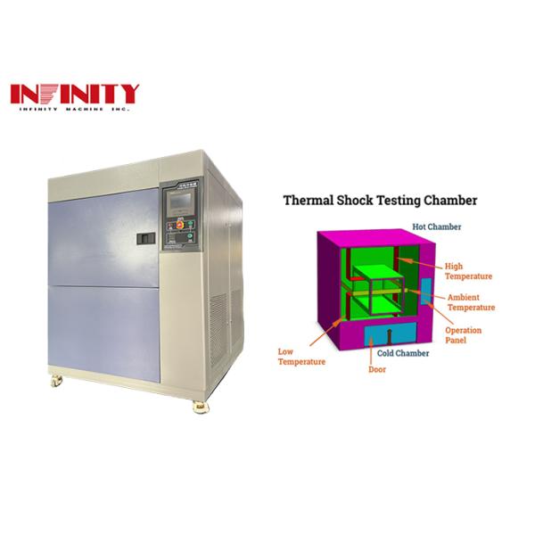 2 Slots Programmable Thermal Cycling Shock Test Chamber For Climate Testing