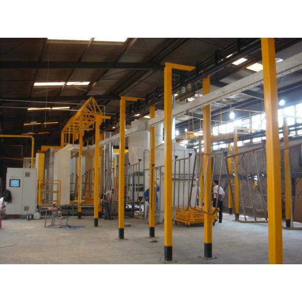 Automatic Powder Coating Production Line with PVC Spray Booth Customizable Gross Weight Package