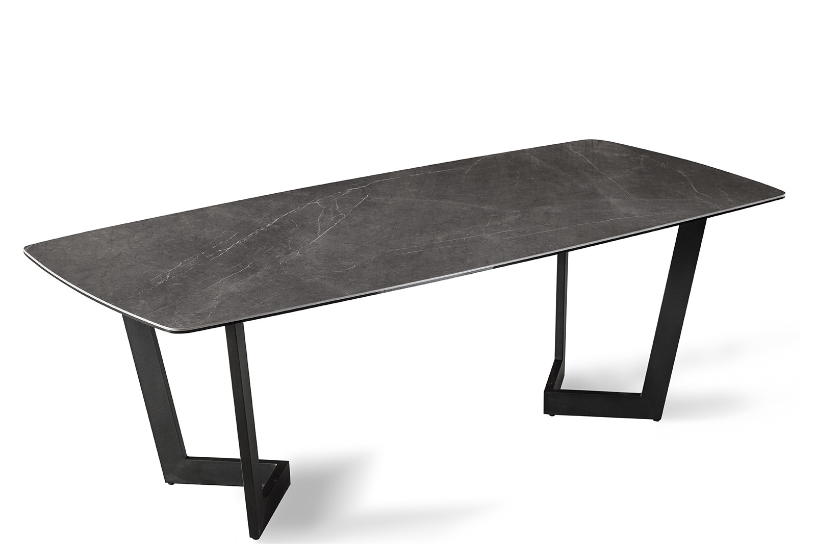 Buy cheap Rectangle Artistic Coffee Tables , Tempered Glass Coffee Table Black Leg product