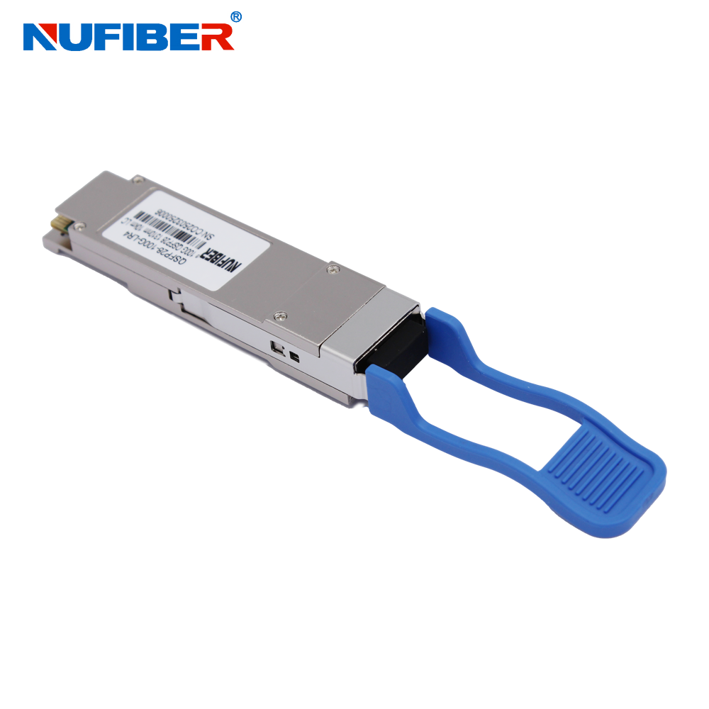 Duplex LC Connector 100G QSFP28 LR4 Transceiver 1310nm 10km Compatible With Cisco