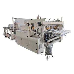 Buy cheap 2 PCS 1400mm Width Rewinding Toilet Roll Making Machine product
