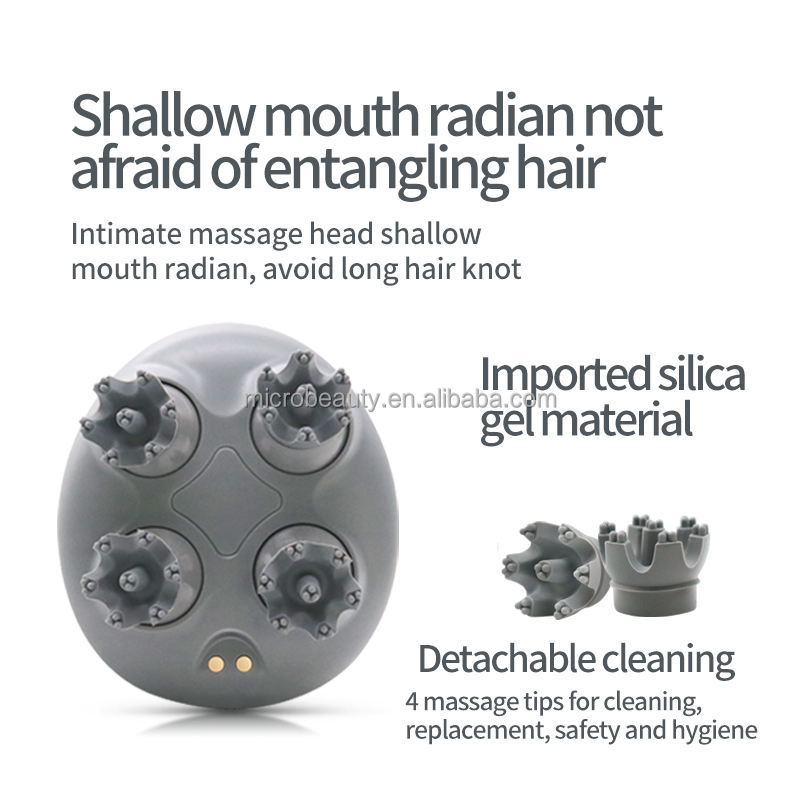 3D RejuvaWave Pro Smart Head Scalp Massager Wireless With Heat Therapy Relaxation Modes