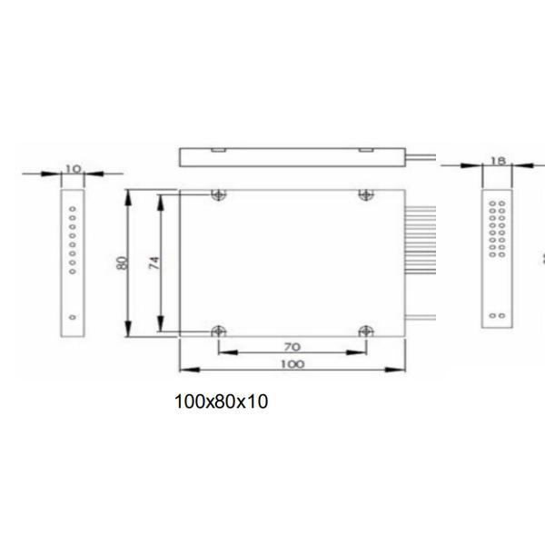 Optical Passive DWDM Multiplexer Wide Pass Band Compact Size