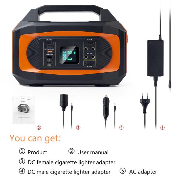12V 1.5A Portable Power Stations Lightweight 2000W For Charging