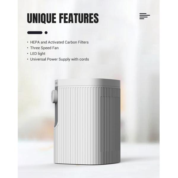 Room Desktop PM2.5 Air Cleaner With Hepa Filter Negative Ion HEPA H13 Air Purifier