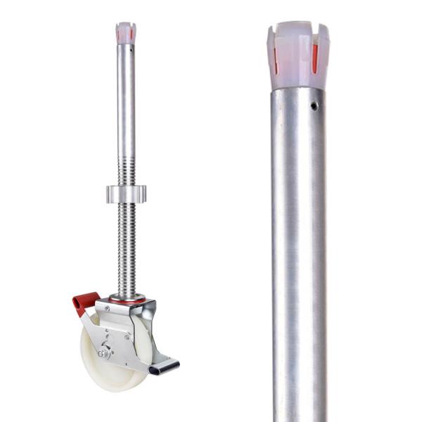 Nylon 880lbs Loading 6inch Scaffolding Wheels Adjustable
