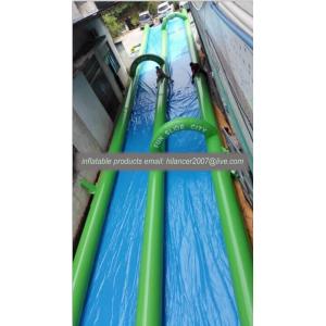 Buy cheap 150ft inflatble single lane slide the city water slide product