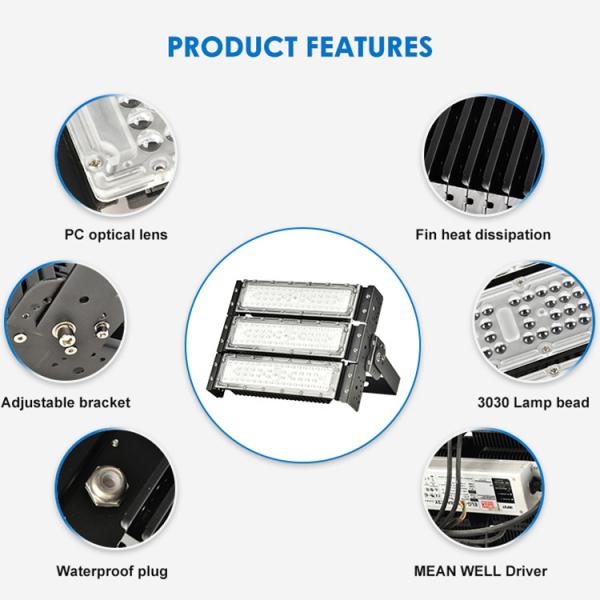 50w-600w Outdoor LED Modular Flood Light IP65 Customized