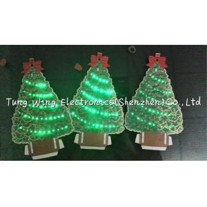 Beautiful Christmas Tree Shaped Optic custom music greeting cards