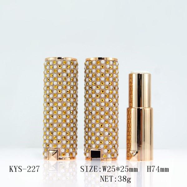 Screen Printing Labeling DIY Round Empty Lipstick Tube Capacity 3g