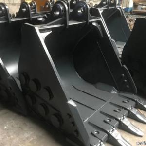 Buy cheap Q355B Steel Excavator Stone Bucket Clean Up Bucket Customized product