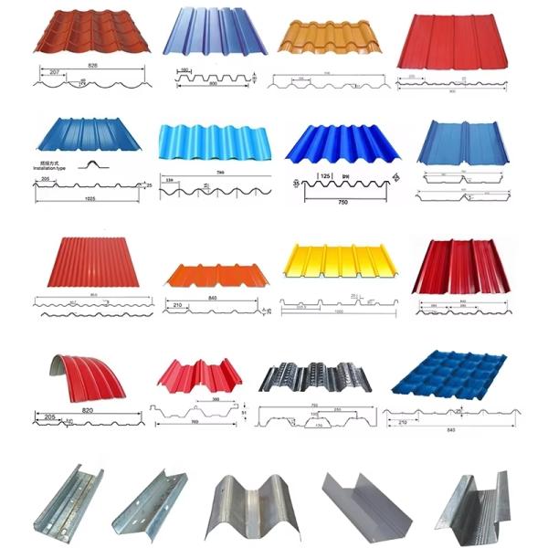 Triple Layer 3 Layer Roofing Sheet Making Machine With 18 Stations