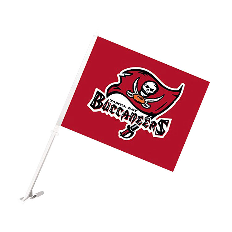 EERS Car Flag Screen Digital Printing Double Stitch Clean Cut Finishing