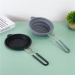 BPA Free Silicone Collapsible Colander With Handle New Kitchen Essentials