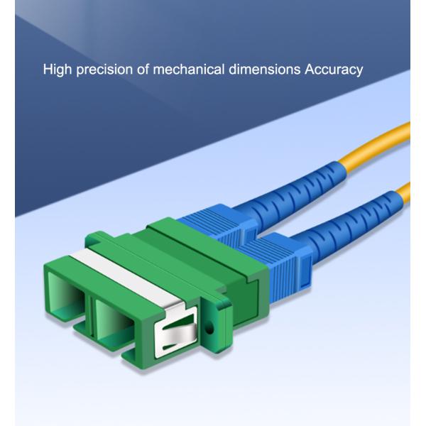 Singlemode Duplex Fiber Optic Adapter SC APC Fiber Coupler Green Midcoupler