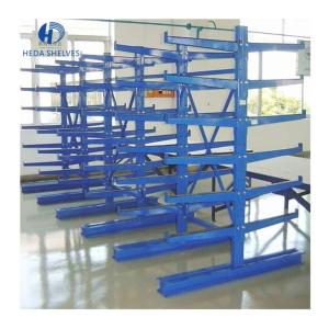 China Galvanized Cantilever Pallet Racking For Wood Heavy Duty on sale