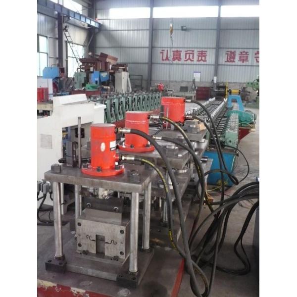 Hydraulic Cutting Door Frame Roll Forming Machine , 12kw Door Frame Making Machine