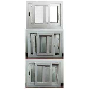 PVC Plastic UPVC Double Glass Horizontal Slide Window