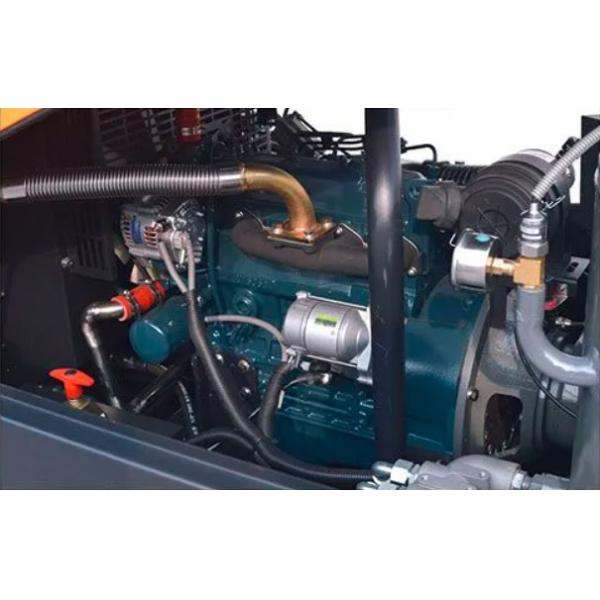 23kw 85 - 125 Cfm Portable Diesel Air Compressor With Smart Controller