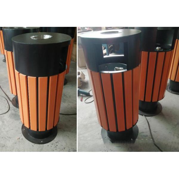 Customized Plastic Wood Recycling Bin with Foot Pedal