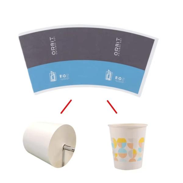 Single Sided PE Coated Paper Roll Eco Friendly Paper Cups With Resist High Temperature