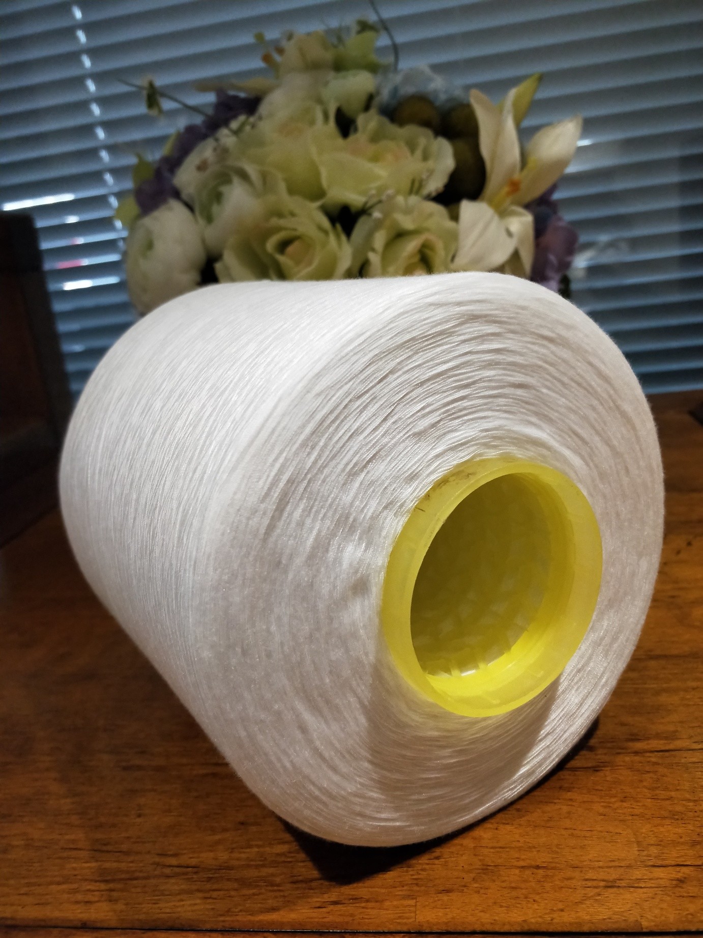Buy cheap Recycled Spun Polyester yarn with GRS certificate 20S product