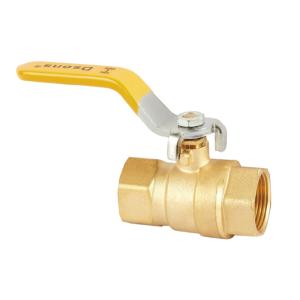1/2Inch - 4Inch Full Port Brass Ball Valve for Oil Gas Yellow Plastic Handle