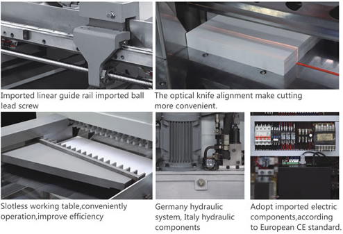 Full Hydraulic Automatic Paper Cutting Machine Program Control