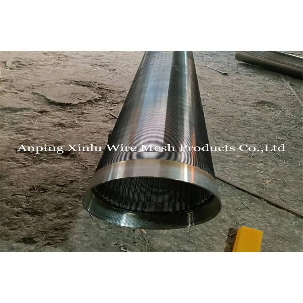 Corrosion Resistant 304L 316L Metal Mesh Screen Pipe Threaded Wedge Wire Tube 10ft Length