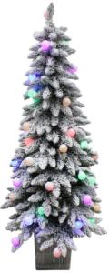 Buy cheap 5 Foot PVC Christmas Tree With White Downy Shawl product