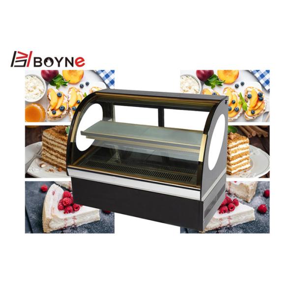 550W Fan Cooling Cake Display Case With Adjustable Toughened Glass Shelves
