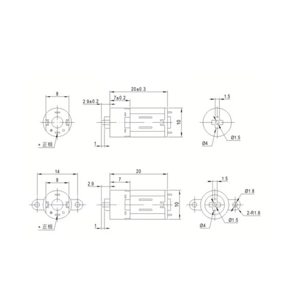 10mm Small Planetary Gear Motor 12V Low Noise Planetary DC Gear Motor For Smart Lock
