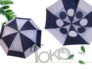 China Manual Open Ladies Vented Golf Umbrella Windproof Canopy Nylon 190T Fabric on sale