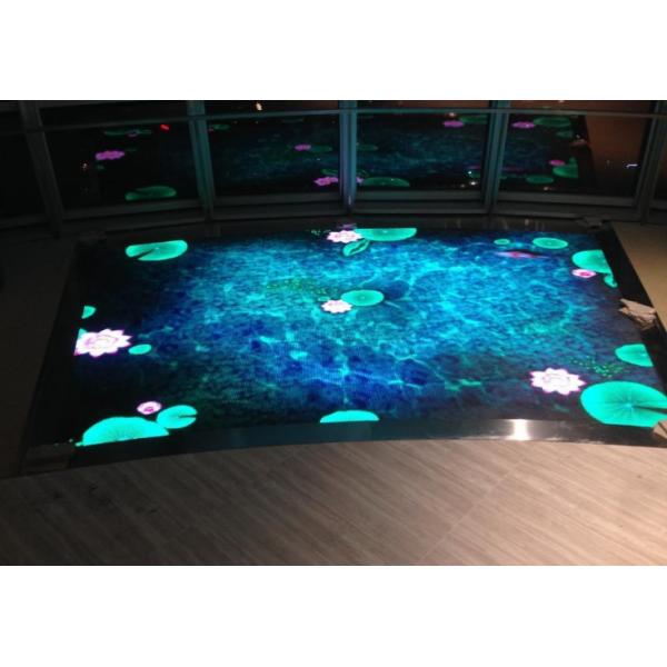 P6.25 Interactive Dance Floor Led Display 720Hz Antiwear For Retail Store
