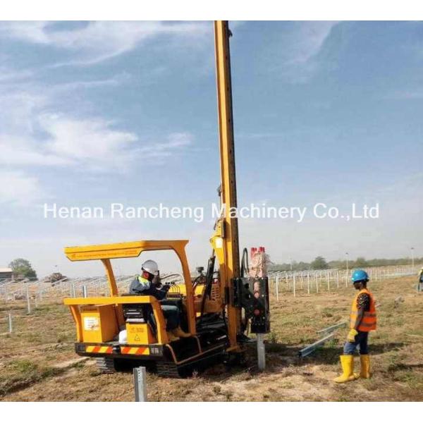 Solar Pile Driver With 6m Frame Post Crawler Ramming Machine