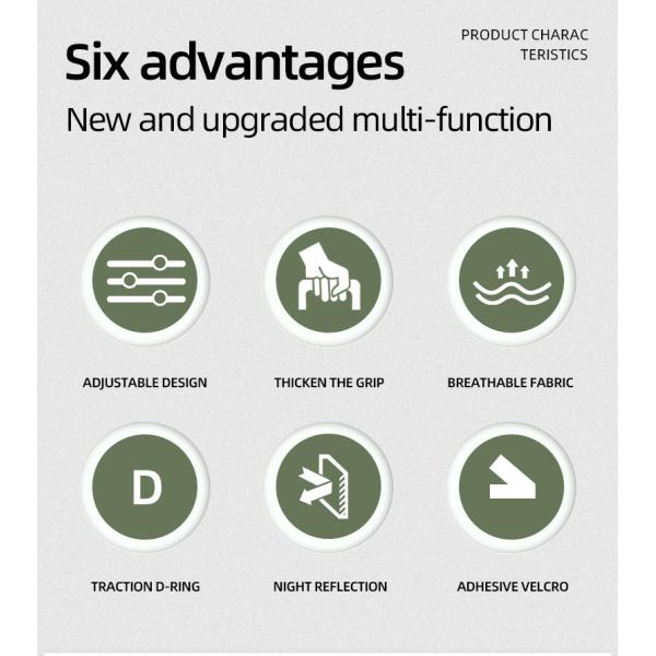 Pet Adjustable Tactical Dog Collar Reflective Thickened Nylon Collar