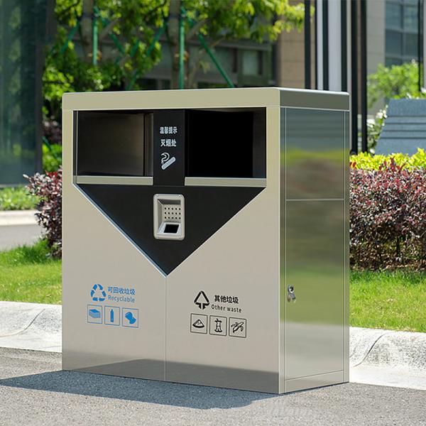 Outdoor Garbage Bin Waste Bin Metal Fabricator Stainless Steel Garbage Bin Lid Waste