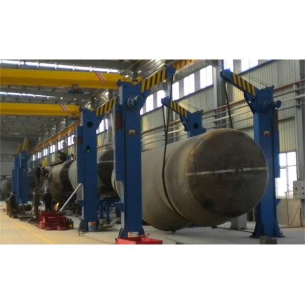 5T Capacity Oval Tank Turning Rolls I Beam Tilting Machine 1500mm/min