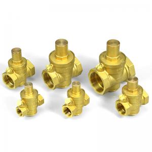 Buy cheap 1/2 3/4 1 2 Brass Water Pressure Reducing Valve Adjustable Pressure Regulator product