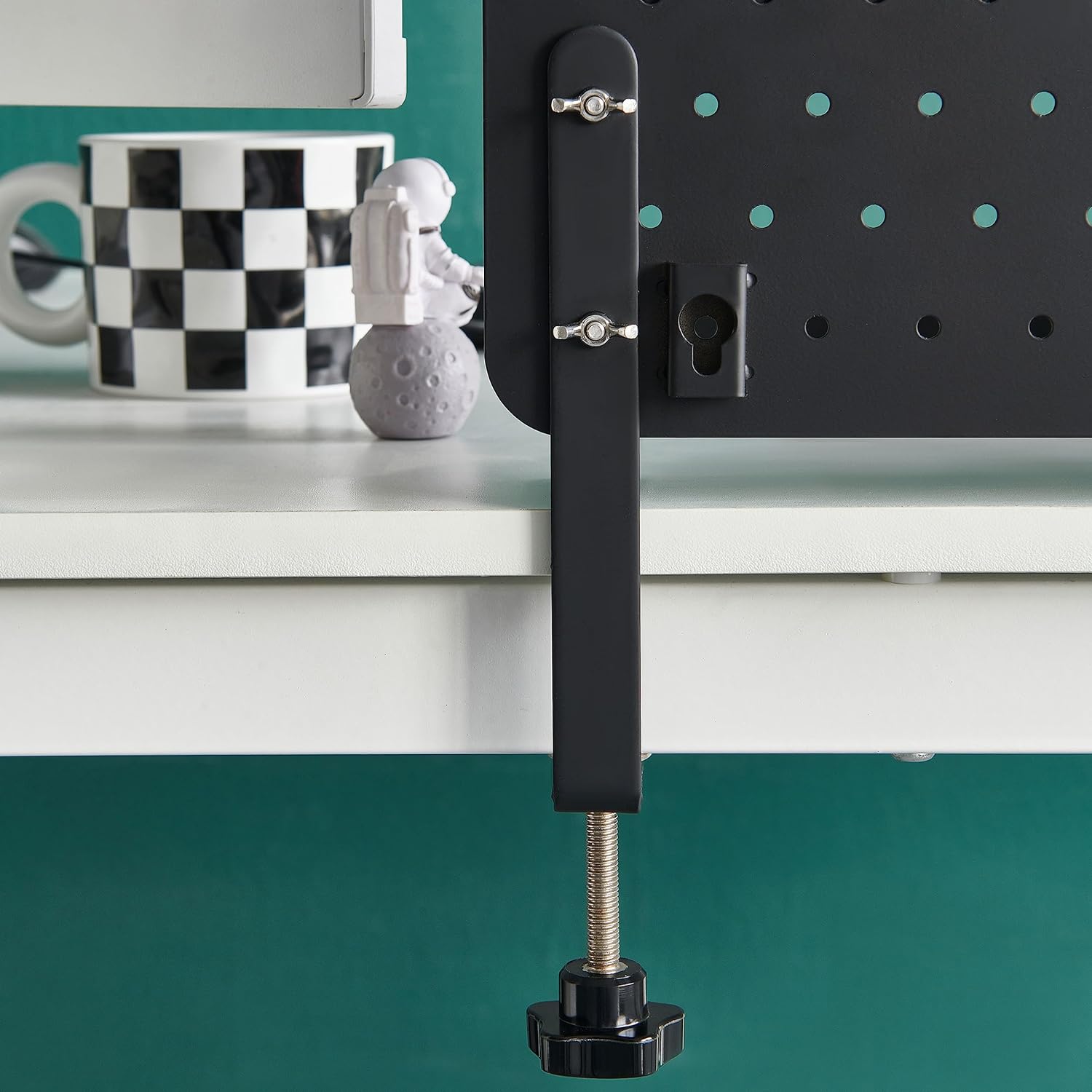 Functional Clamp On Carbon Steel Desktop Organizer for Versatile Storage Solutions
