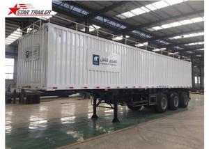 Buy cheap Box 3-4 Axles Flatbed Container Trailer 60-100Tons Dry Food Van Transport product