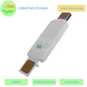 China Portable Sim card reader ISO7816 mini card reader Moblie smart card reader  PCSC protocol on sale