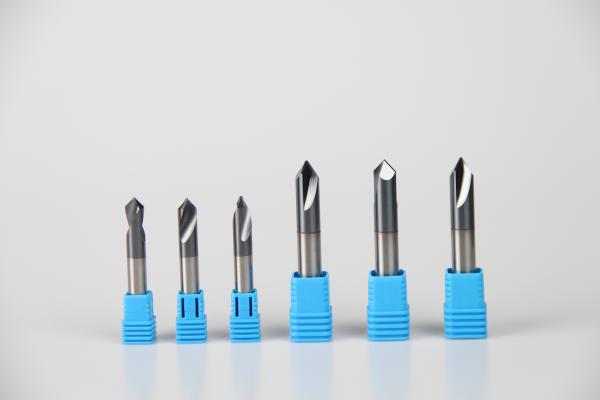Quality High Precision Solid Carbide Chamfer Drill Bit 6mm 90º 0.6 - 0.8 UM Grain Size High Hardness for sale