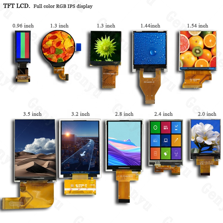 Module Size 54.48x84.71x3.2 mm 3.5 inch TFT LCD Touch Screen with ST7796 Drive IC and 40 Pin Parallel/SPI Interface