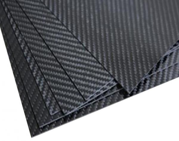 Drone Architecture Carbon Fiber Sheet 3K Twill Impact Resistant 0.2mm - 10mm
