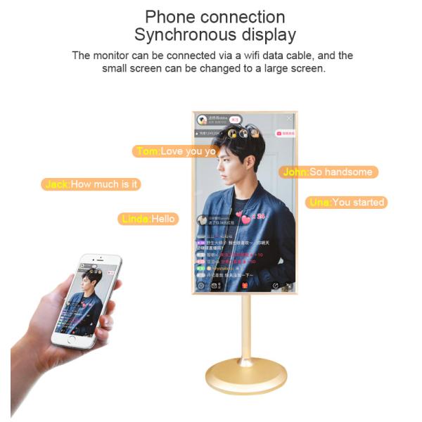 Live Show Smart Phone Projection LCD Touch Screen Computer Kiosk