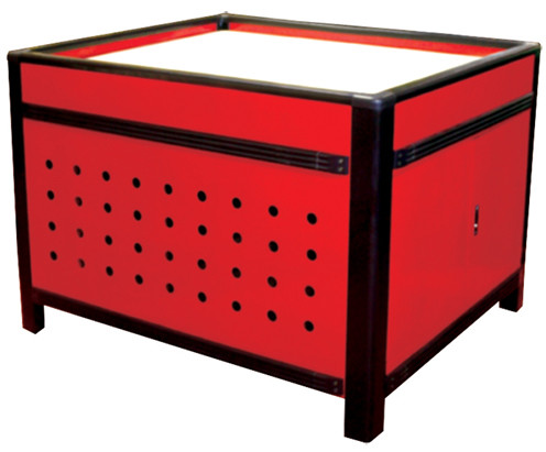 900MM 850MM Foldable Table Promotion Stand Promotional Display Counter Anti Rust ODM