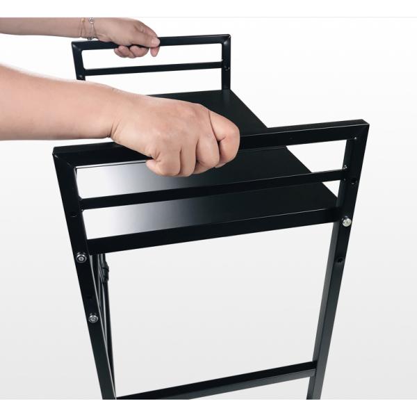 Double Layer 50KG Loading Steel Kitchen Basket Rack For Microwave