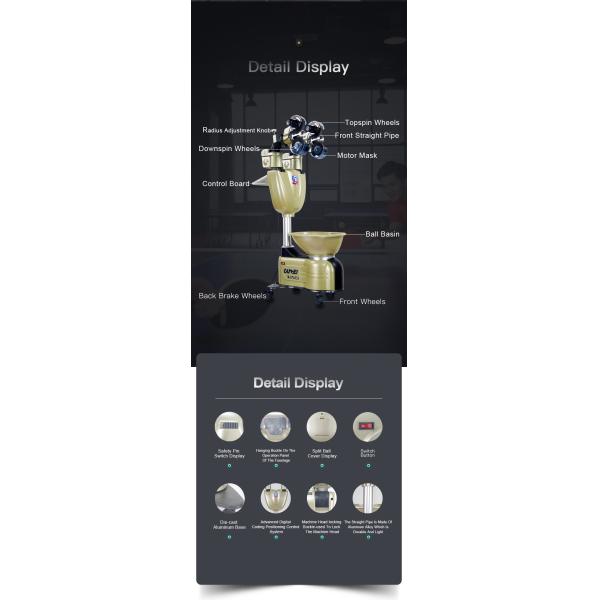 Smart Automatic Shooting Table Tennis Ball Machine 40M/S