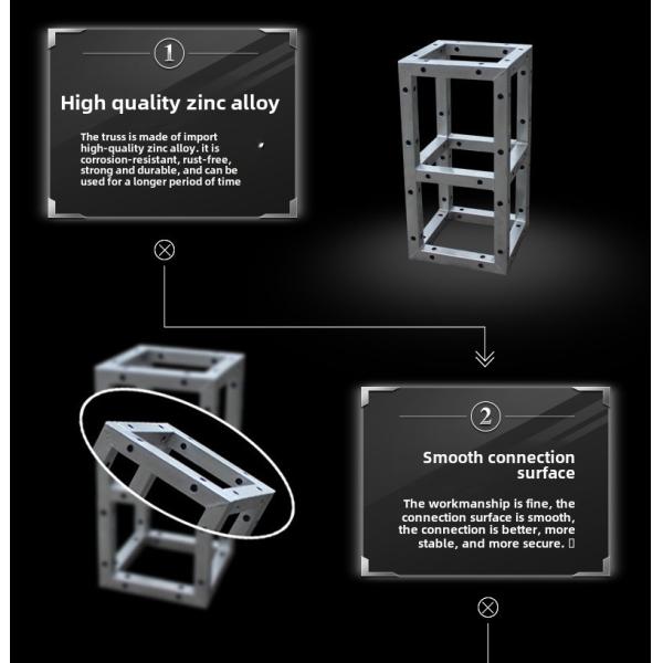 Sturdy Aluminium Stage Truss Welding Aluminum Box Truss For Advertising Display